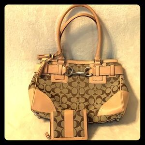 Coach bag and matching wallet